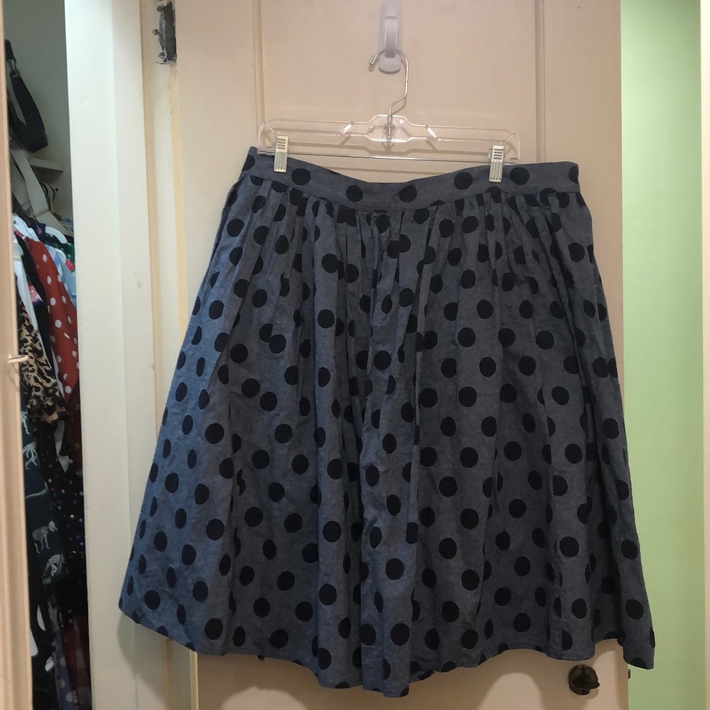 ModCloth polka dot skirt